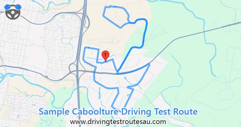 Caboolture driving test routes map