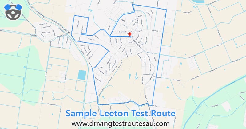 Leeton driving test routes map